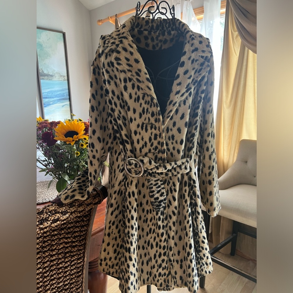 Vintage leopard coat.